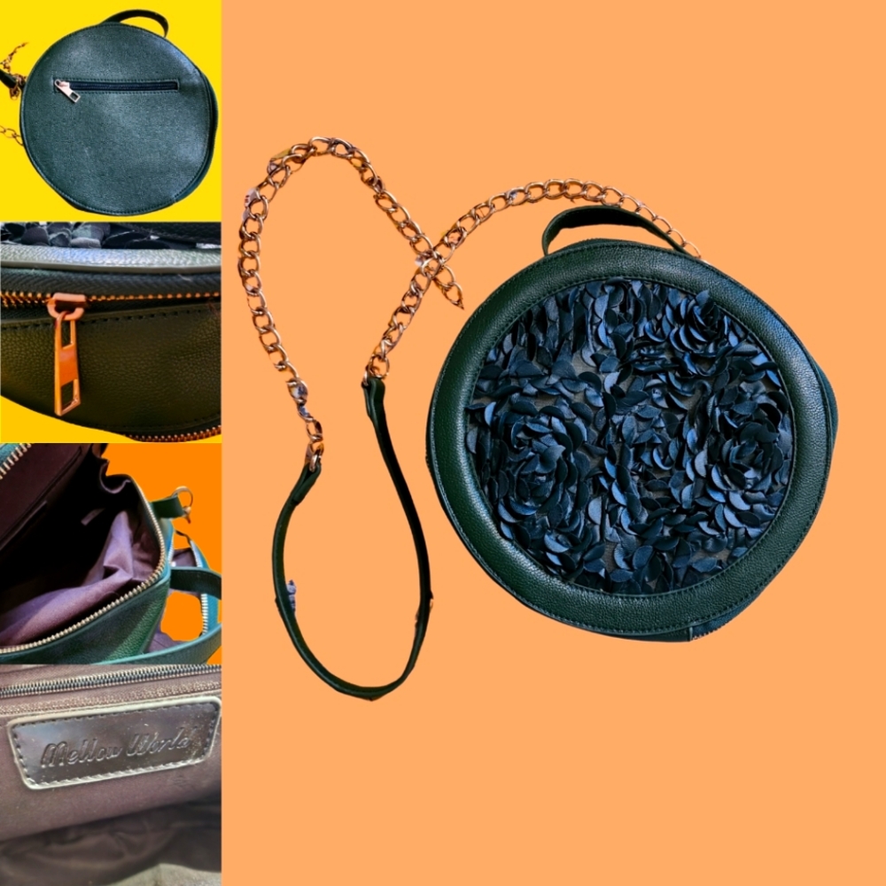 'Mellow World' Emerald Green Purse